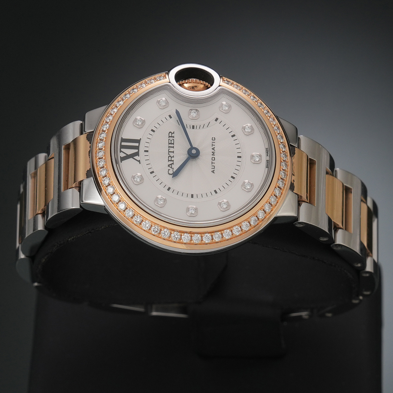 CARTIER(USED)까르띠에 WE902077 발롱블루 33 콤비 다이아베젤