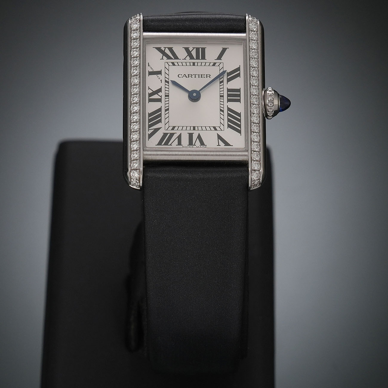 CARTIER(USED)까르띠에 탱크 머스트 스몰 다이아베젤 W4TA0016
