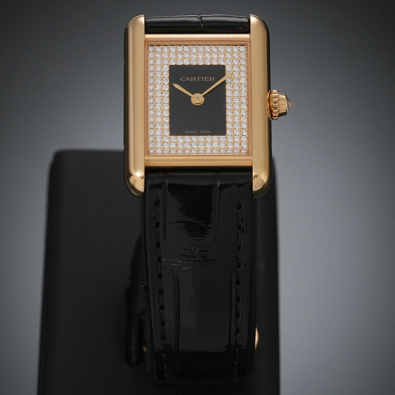 CARTIER(USED)까르띠에 WGTA0269 파베 다이아 탱크 루이 스몰 워치