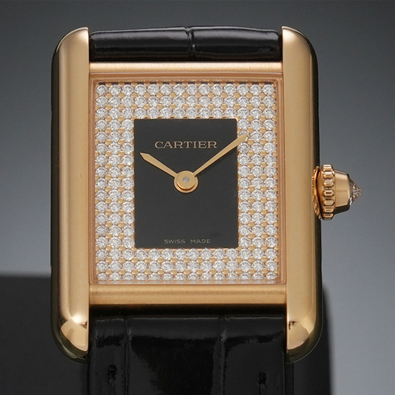 CARTIER(USED)까르띠에 WGTA0269 파베 다이아 탱크 루이 스몰 워치