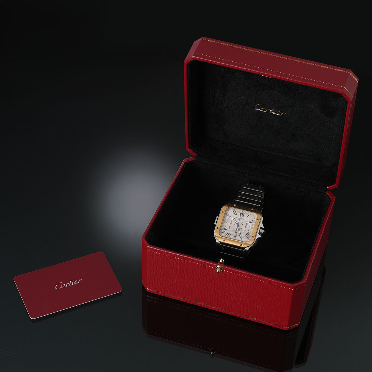 CARTIER(USED)까르띠에 산토스 크로노 콤비 XL