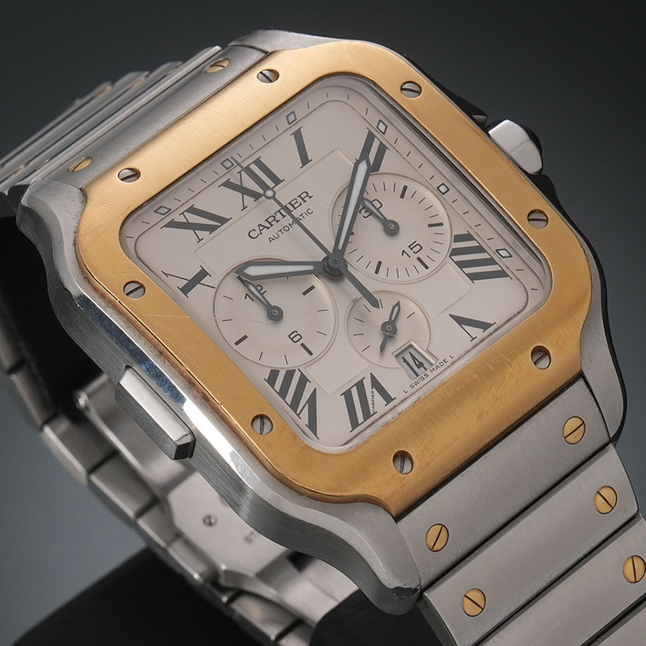 CARTIER(USED)까르띠에 산토스 크로노 콤비 XL