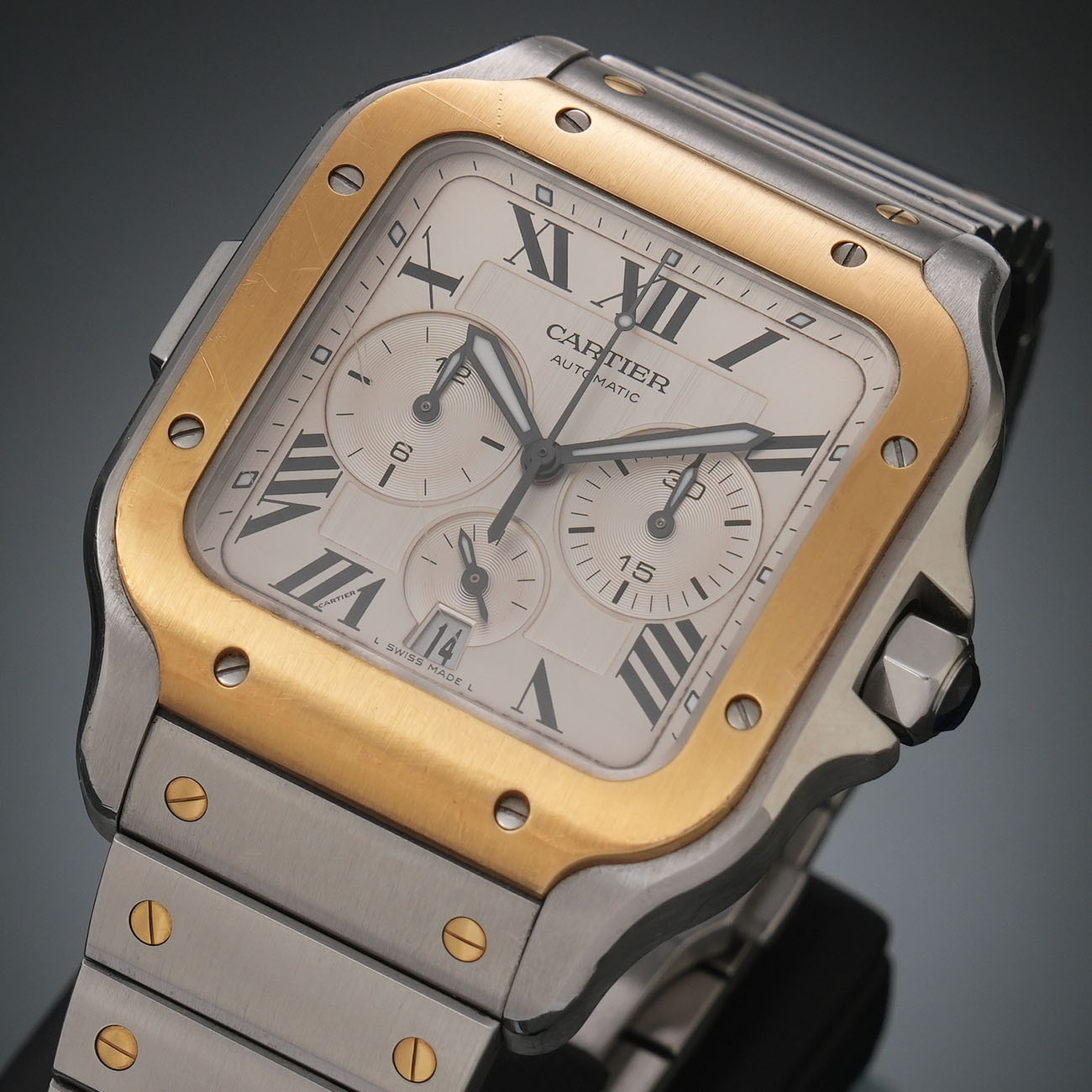 CARTIER(USED)까르띠에 산토스 크로노 콤비 XL