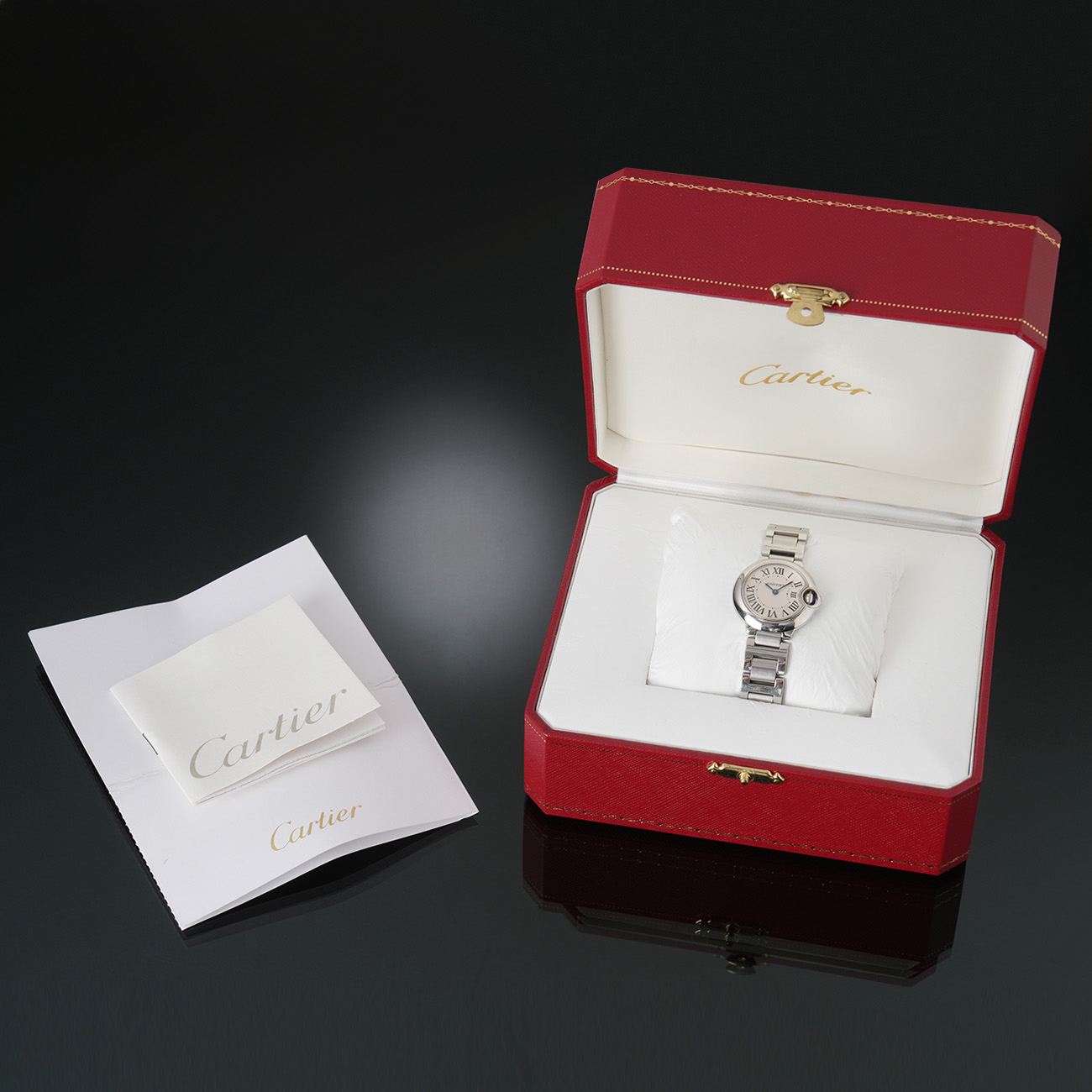 CARTIER(USED)까르띠에 발롱블루 28 쿼츠 W69010Z4