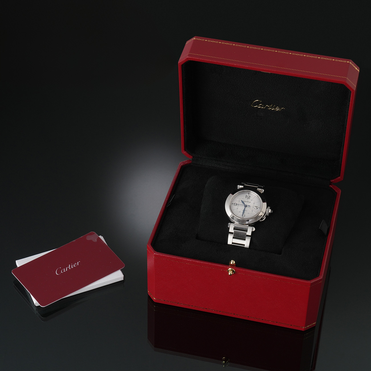 CARTIER(USED)까르띠에 파샤 드 까르띠에 워치 35 WSPA0013