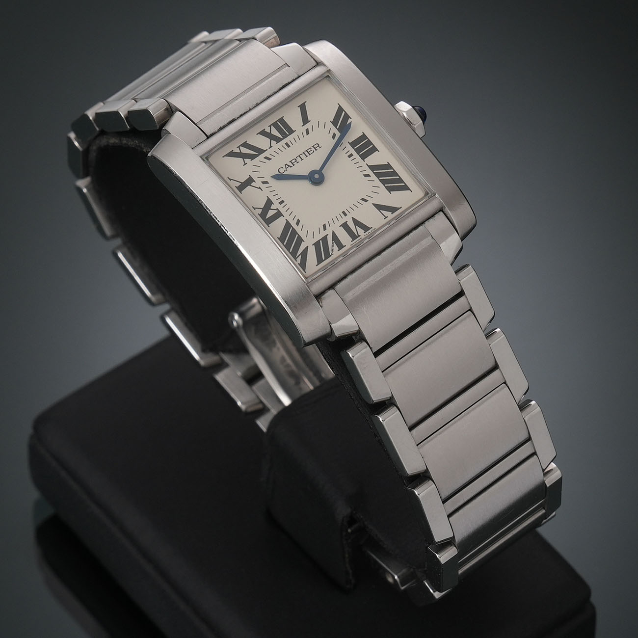 CARTIER(USED)까르띠에 탱크 프랑세즈 미듐 WSTA0005