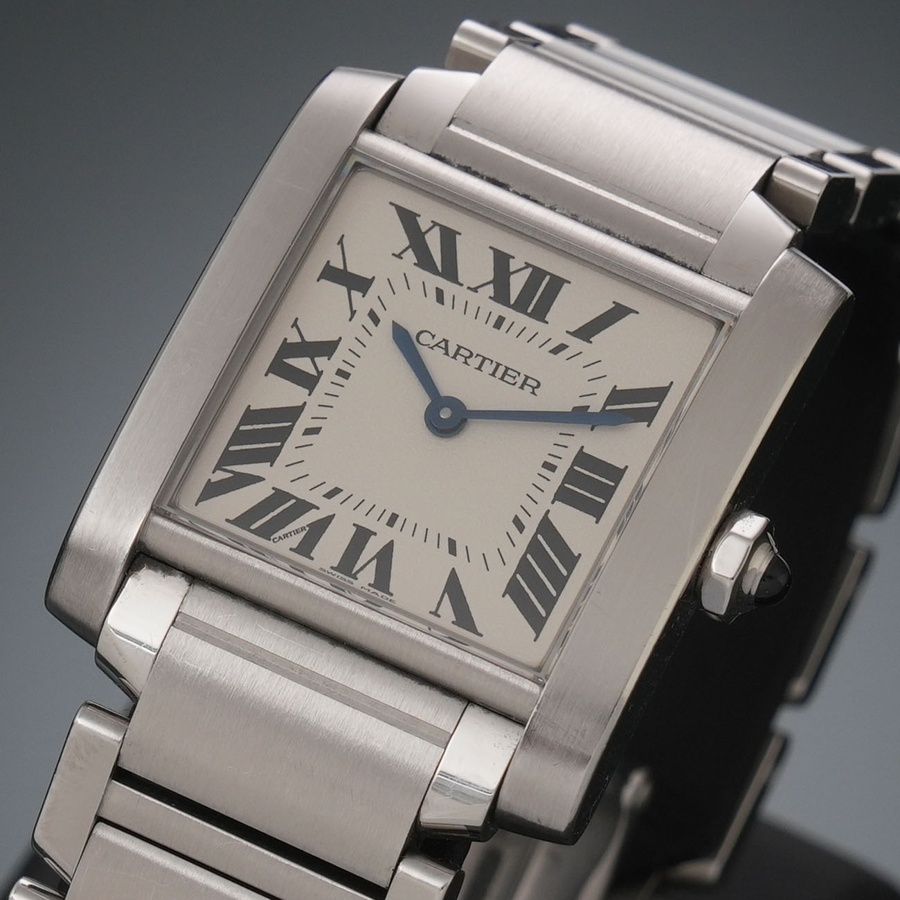 CARTIER(USED)까르띠에 탱크 프랑세즈 미듐 WSTA0005