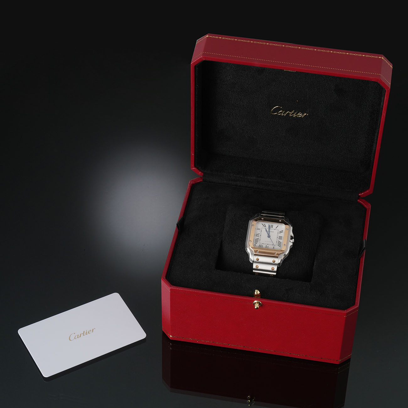 CARTIER(USED)까르띠에 산토스 미듐 콤비 W2SA0016