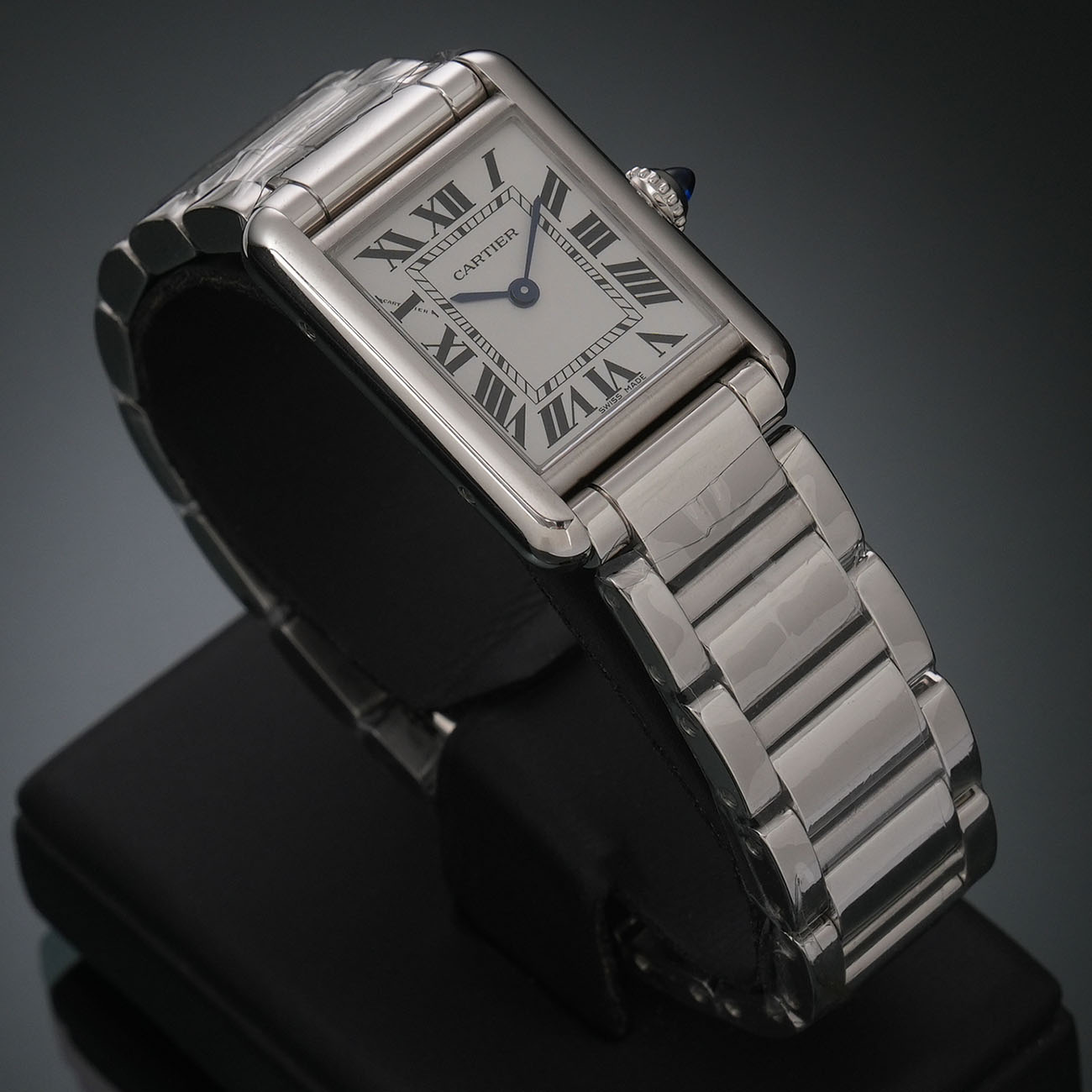 CARTIER(USED)까르띠에 탱크 머스트 스몰 스틸 솔라비트 WSTA0091