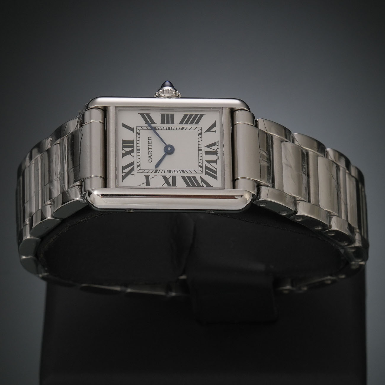 CARTIER(USED)까르띠에 탱크 머스트 스몰 스틸 솔라비트 WSTA0091