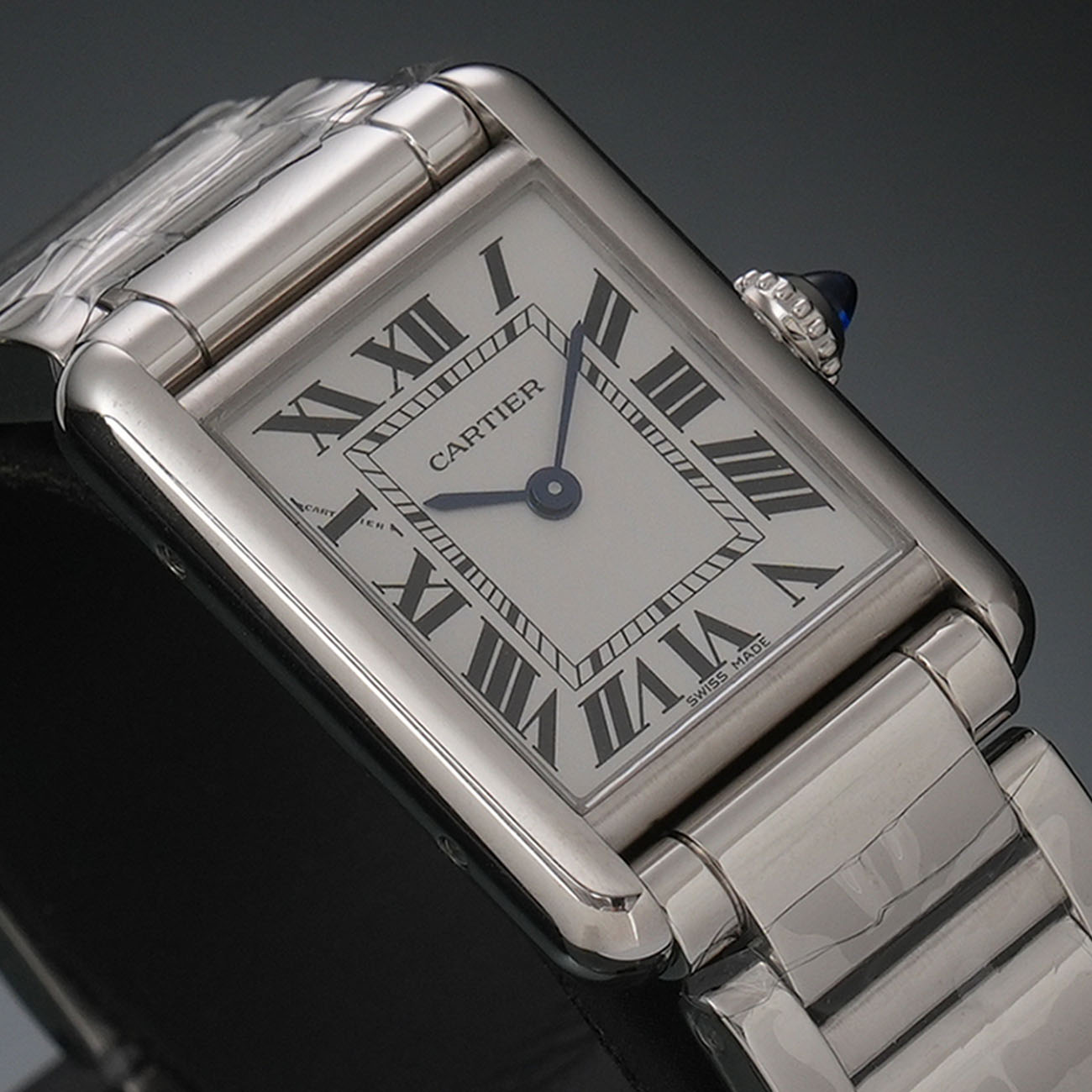 CARTIER(USED)까르띠에 탱크 머스트 스몰 스틸 솔라비트 WSTA0091