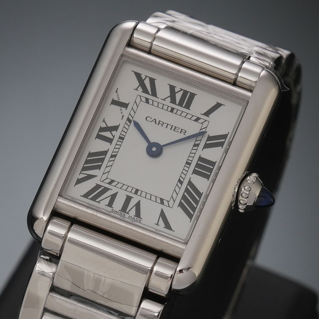 CARTIER(USED)까르띠에 탱크 머스트 스몰 스틸 솔라비트 WSTA0091