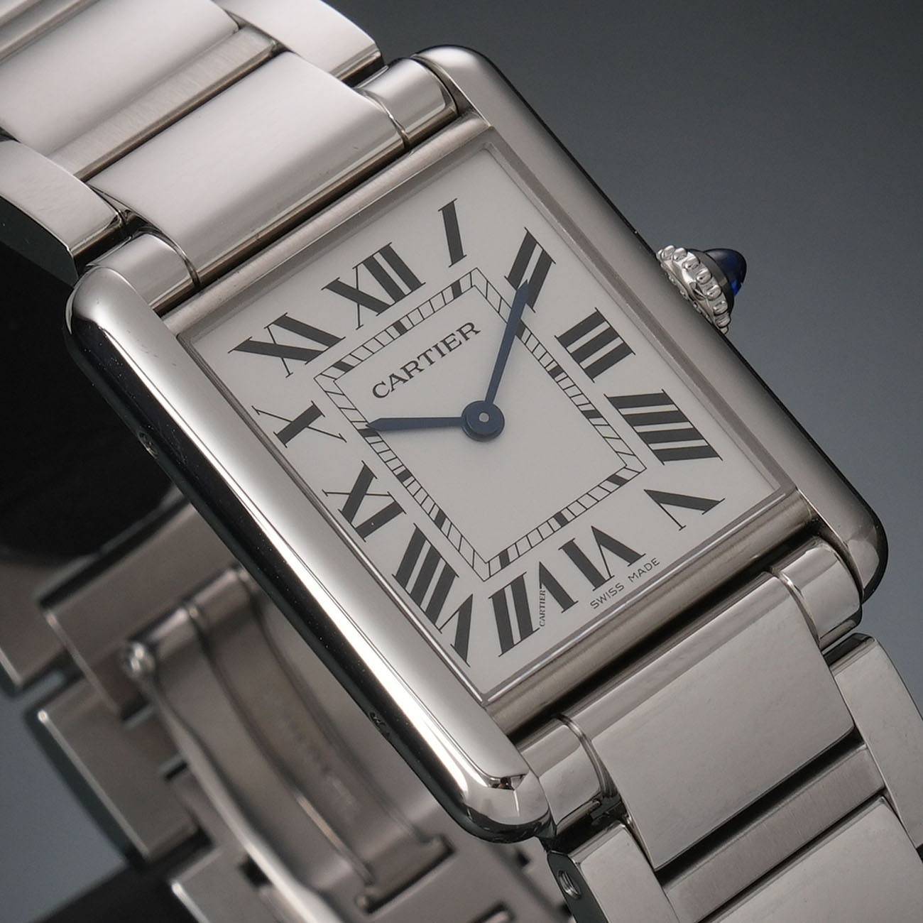 CARTIER(USED)까르띠에 탱크 머스트 라지 스틸 WSTA0052