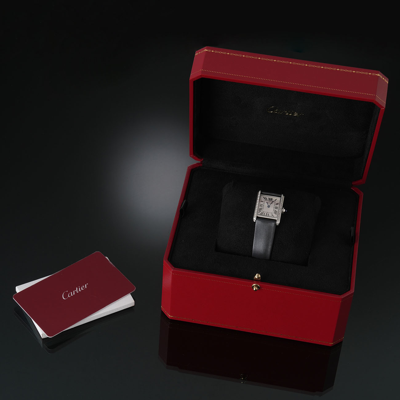 CARTIER(USED)까르띠에 탱크 머스트 스틸 스몰 다이아베젤