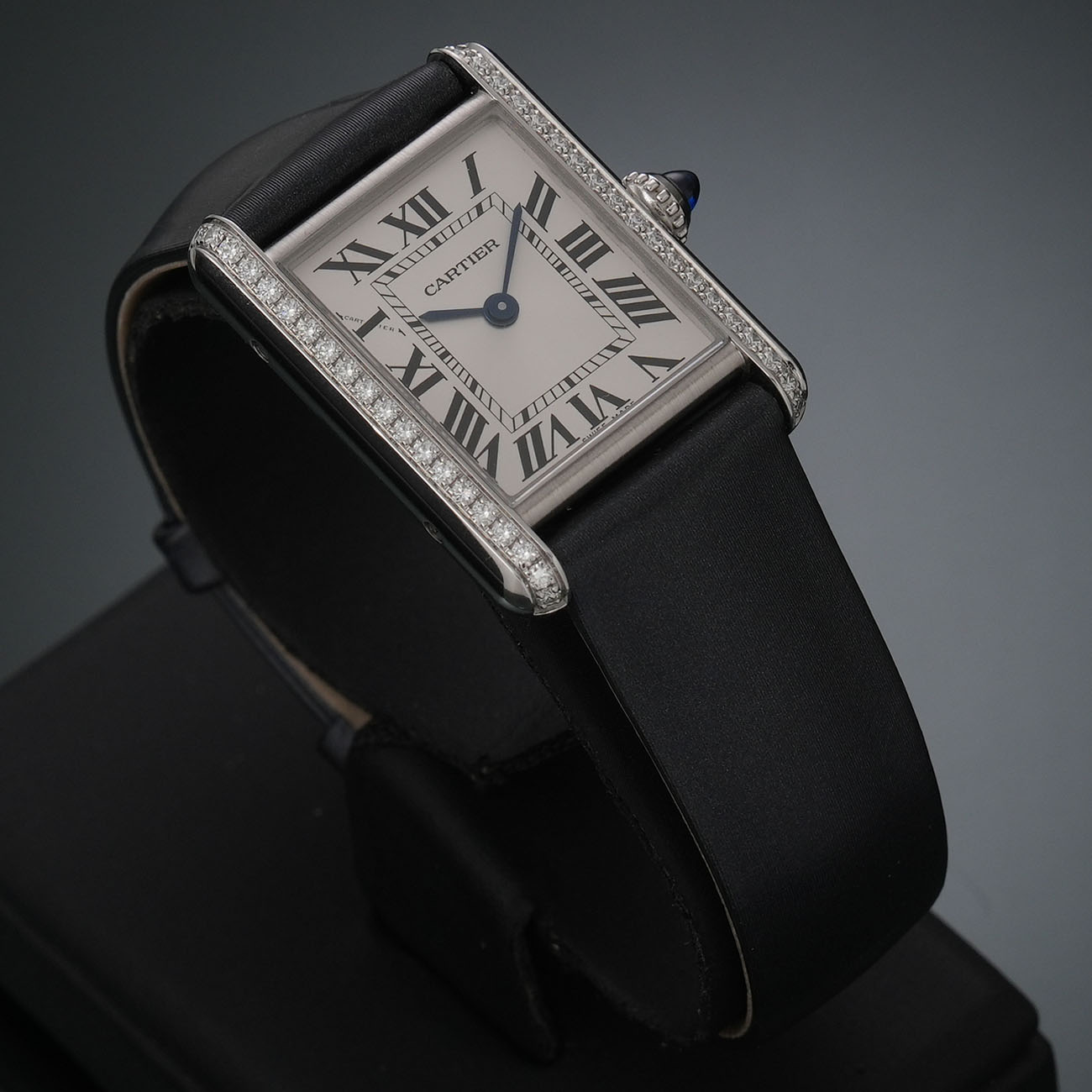 CARTIER(USED)까르띠에 탱크 머스트 스틸 스몰 다이아베젤
