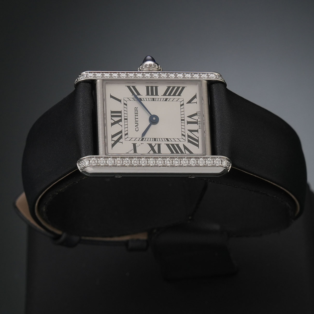 CARTIER(USED)까르띠에 탱크 머스트 스틸 스몰 다이아베젤