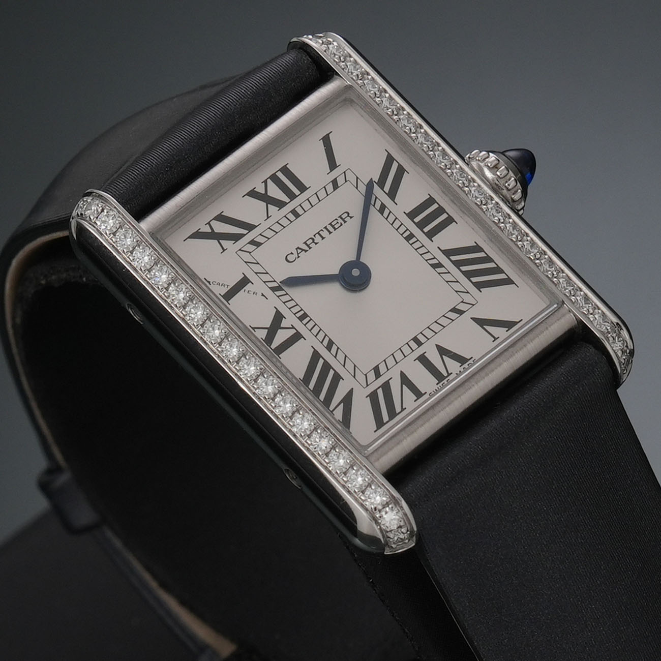 CARTIER(USED)까르띠에 탱크 머스트 스틸 스몰 다이아베젤
