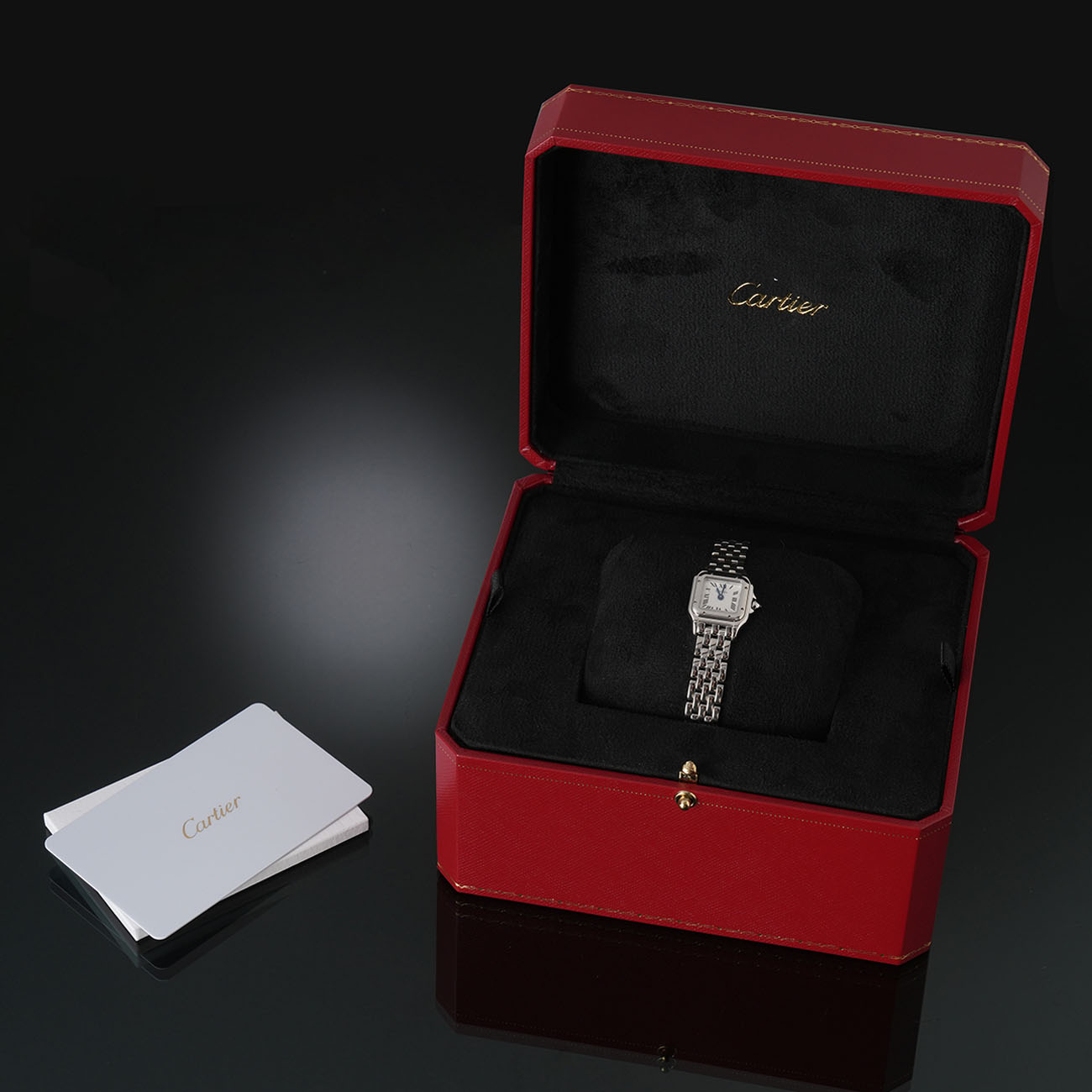 CARTIER(USED)까르띠애 팬더 드 까르띠에 미니 스틸 쿼츠