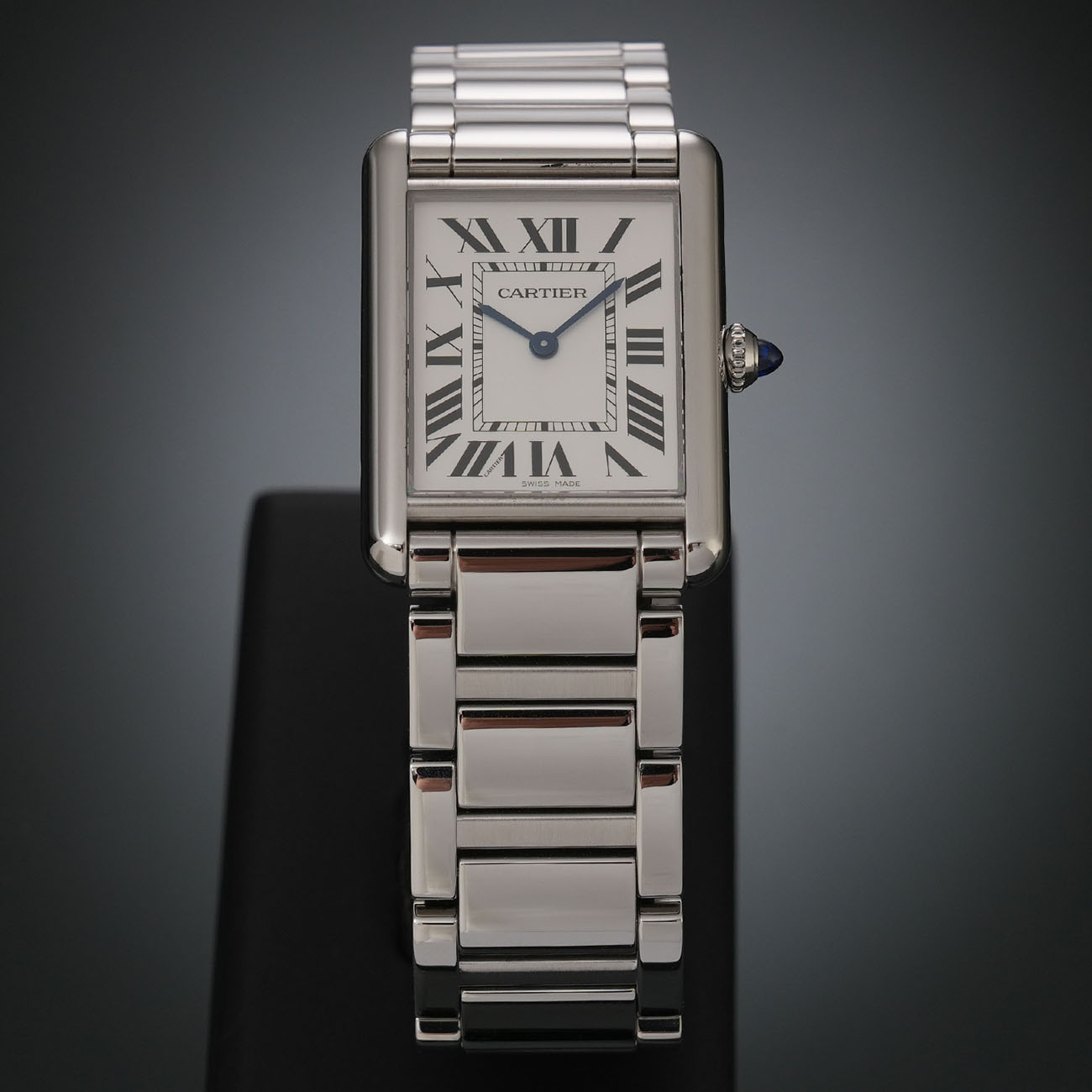 CARTIER(USED)까르띠에 탱크 머스트 스틸 라지 WSTA0052