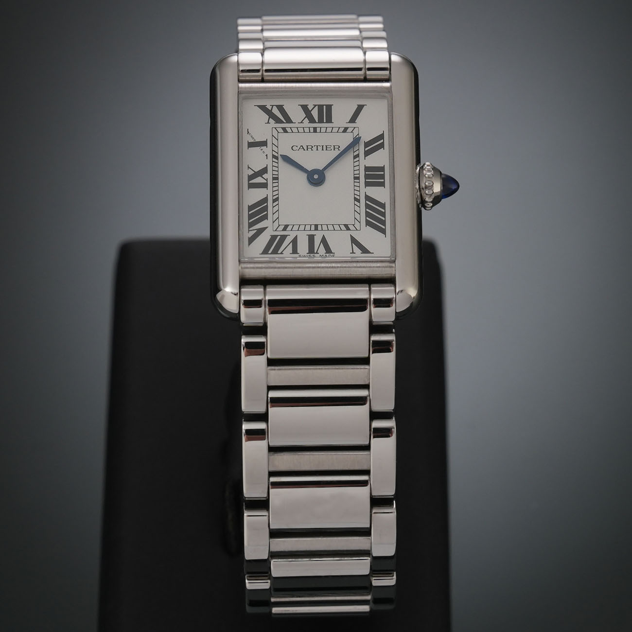 CARTIER(USED)까르띠에 탱크 머스트 스틸 스몰 솔라비트 WSTA0091