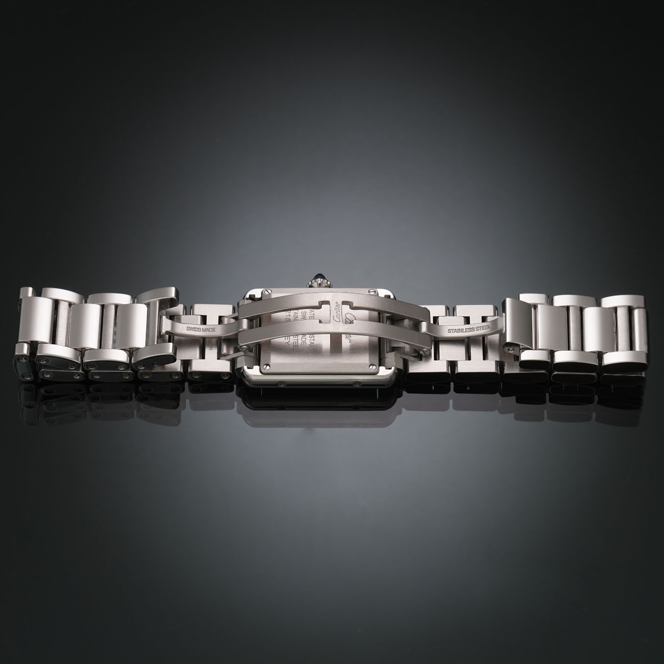CARTIER(USED)까르띠에 탱크 머스트 스틸 스몰 솔라비트 WSTA0091