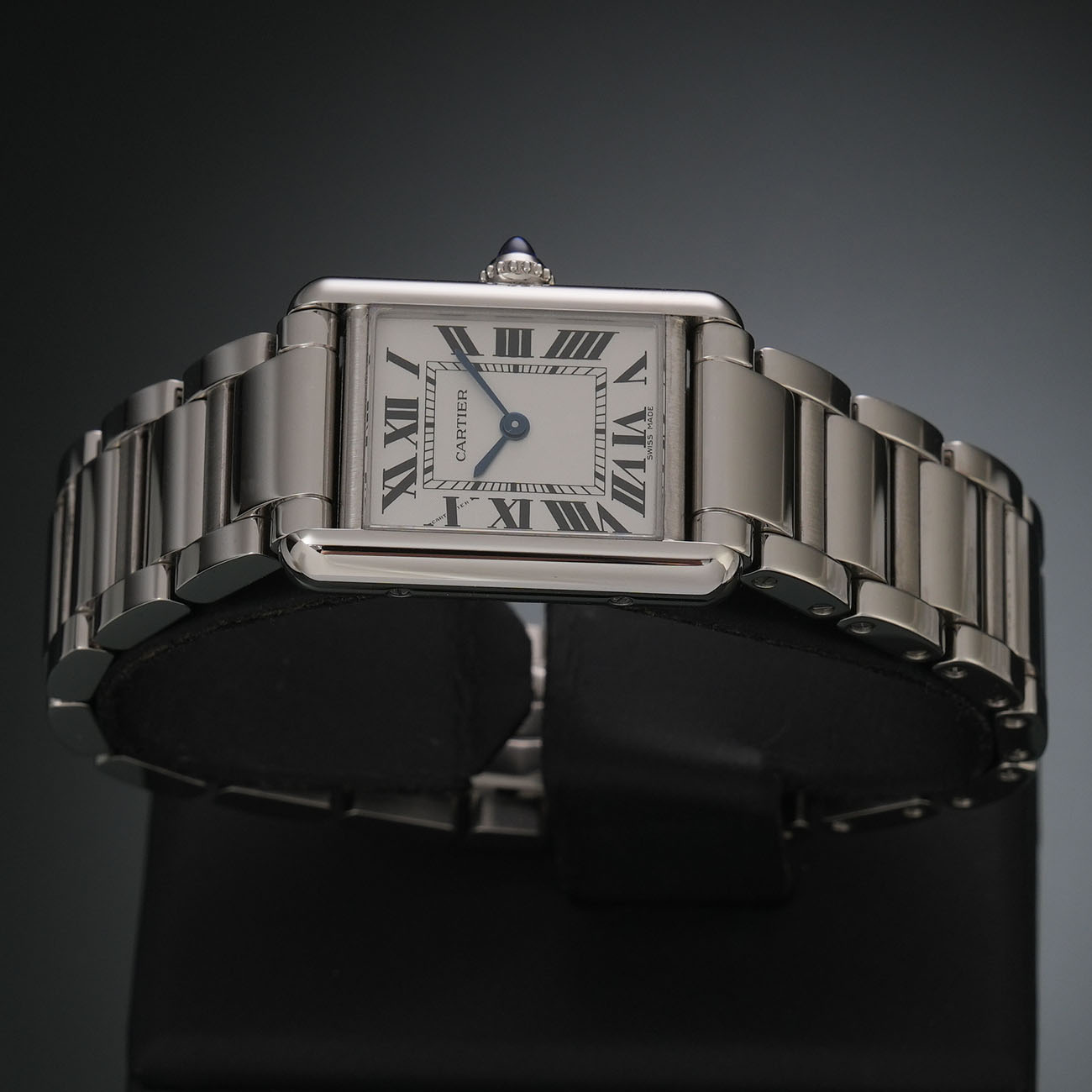 CARTIER(USED)까르띠에 탱크 머스트 스틸 스몰 솔라비트 WSTA0091