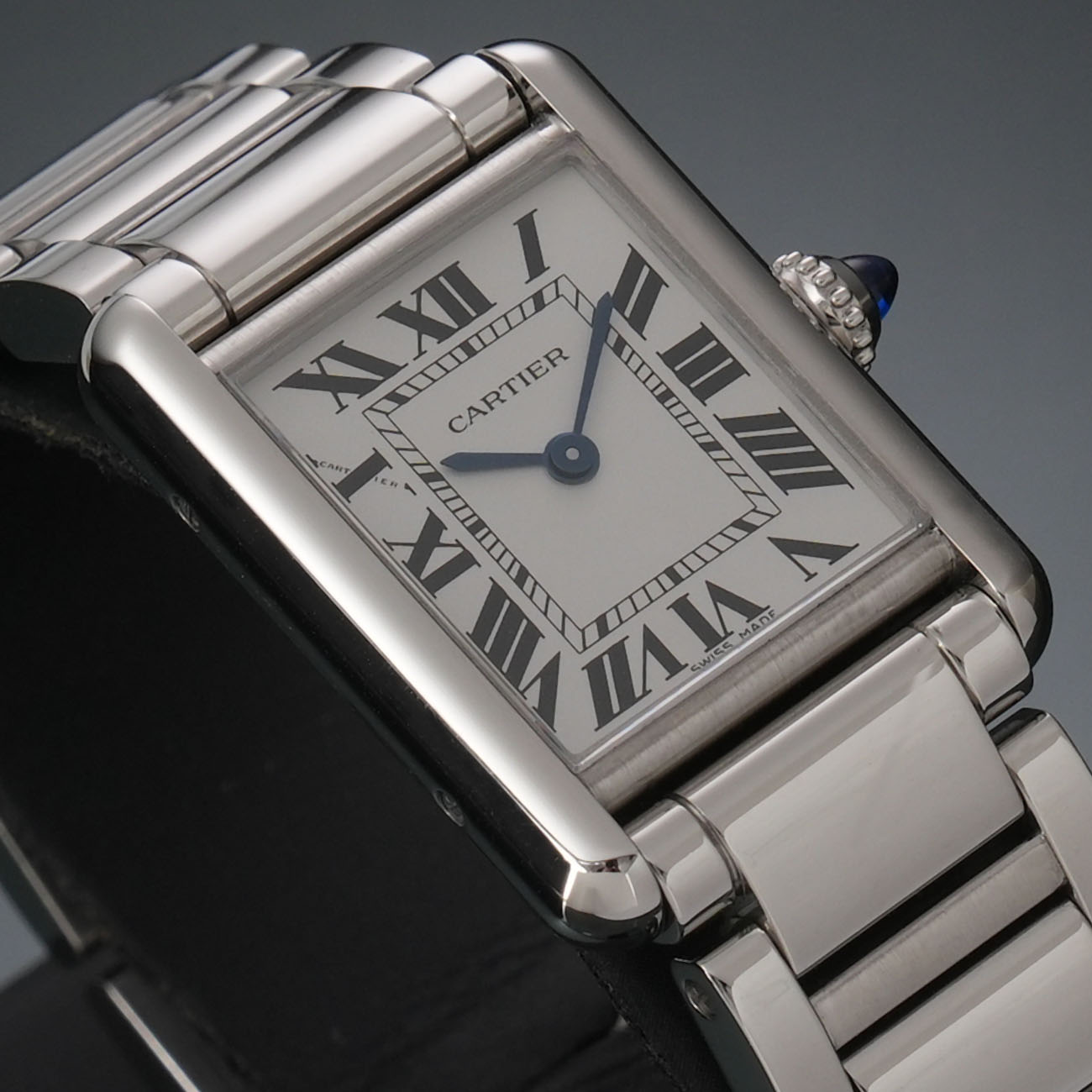 CARTIER(USED)까르띠에 탱크 머스트 스틸 스몰 솔라비트 WSTA0091