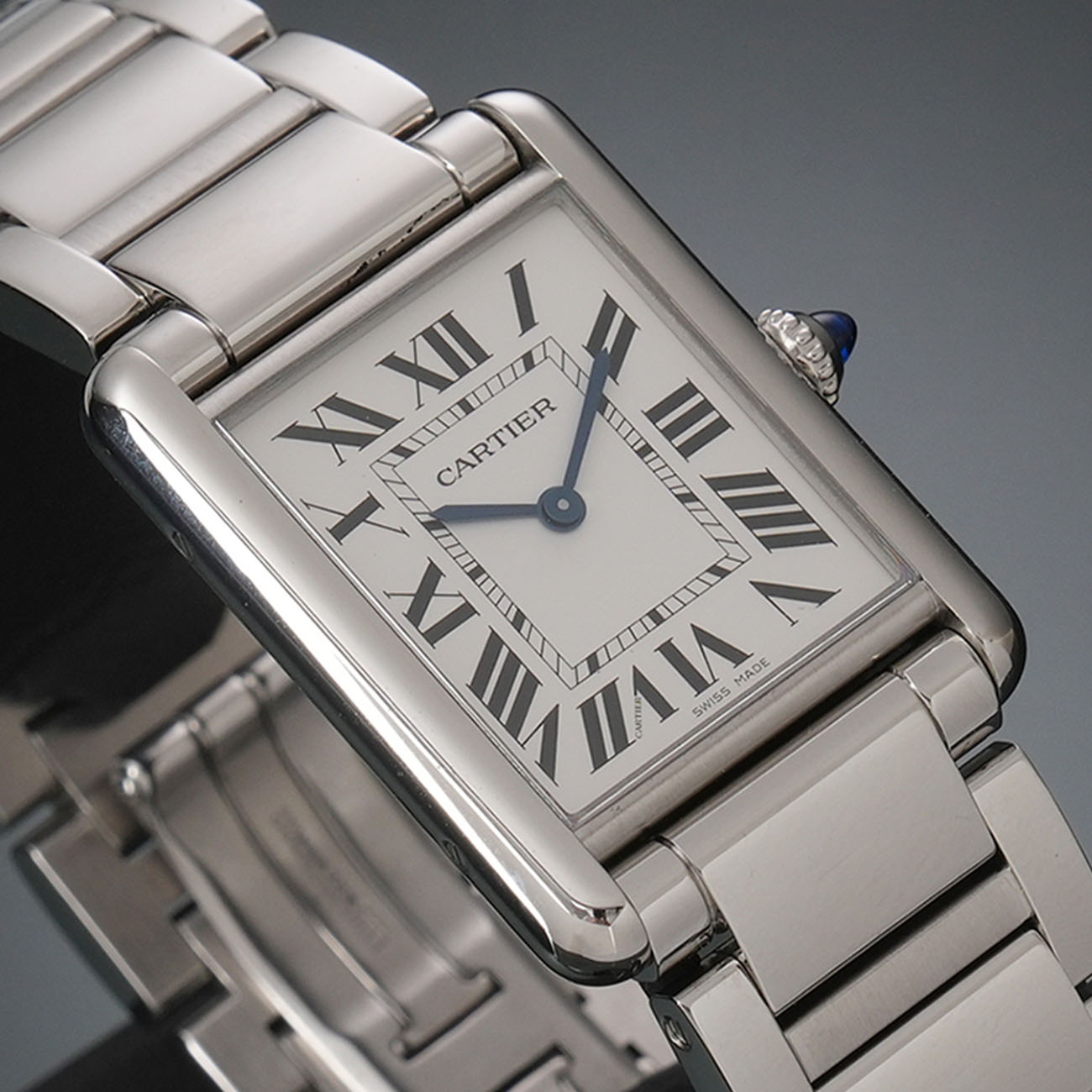 CARTIER(USED)까르띠에 탱크 머스트 라지 스틸 WSTA0052