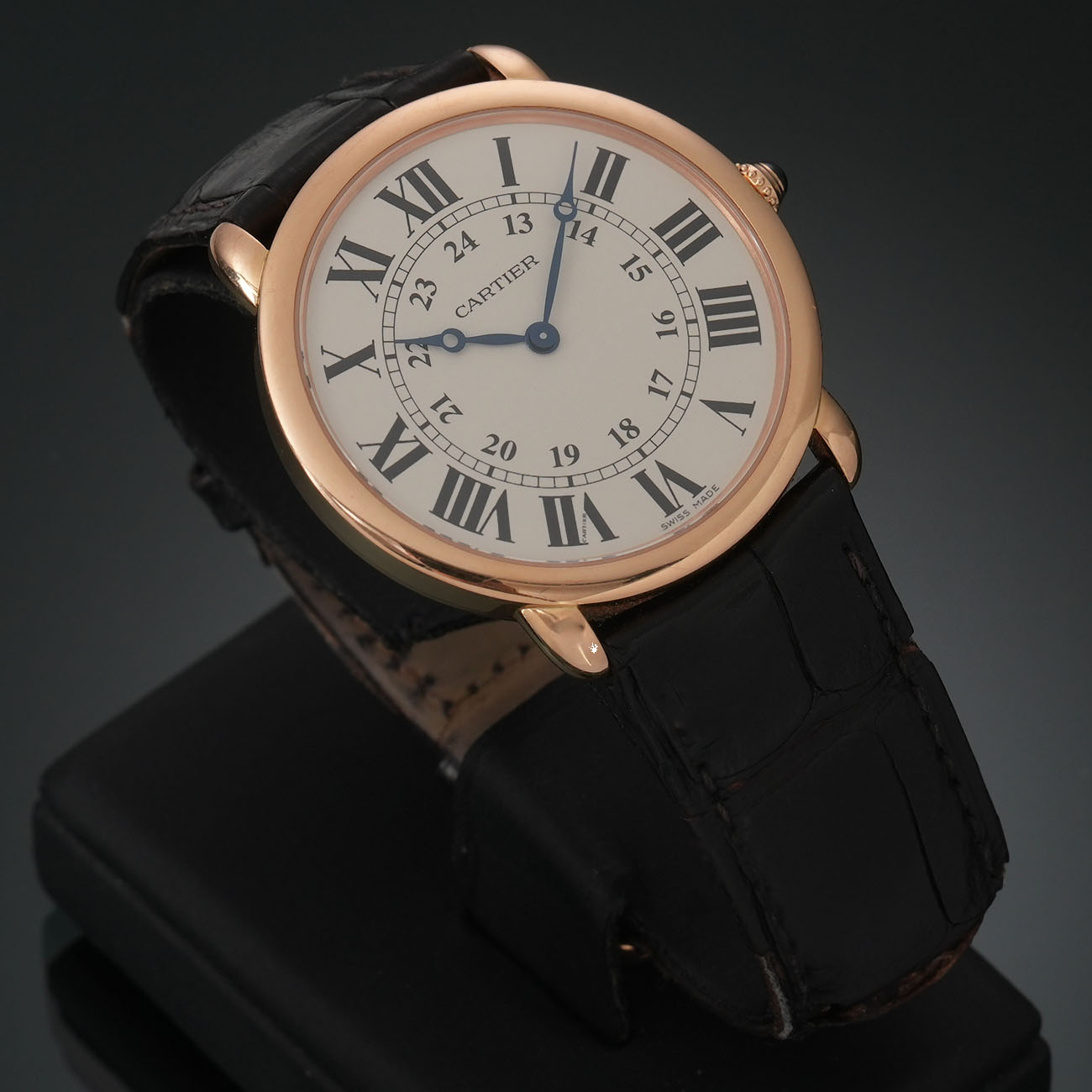 CARTIER(USED)까르띠에 W6800251 롱드 드 까르띠에 골드 워치