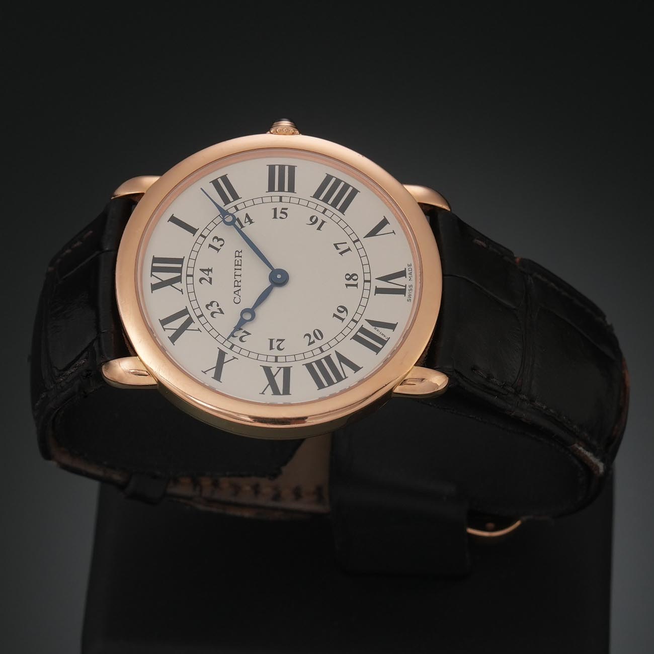 CARTIER(USED)까르띠에 W6800251 롱드 드 까르띠에 골드 워치