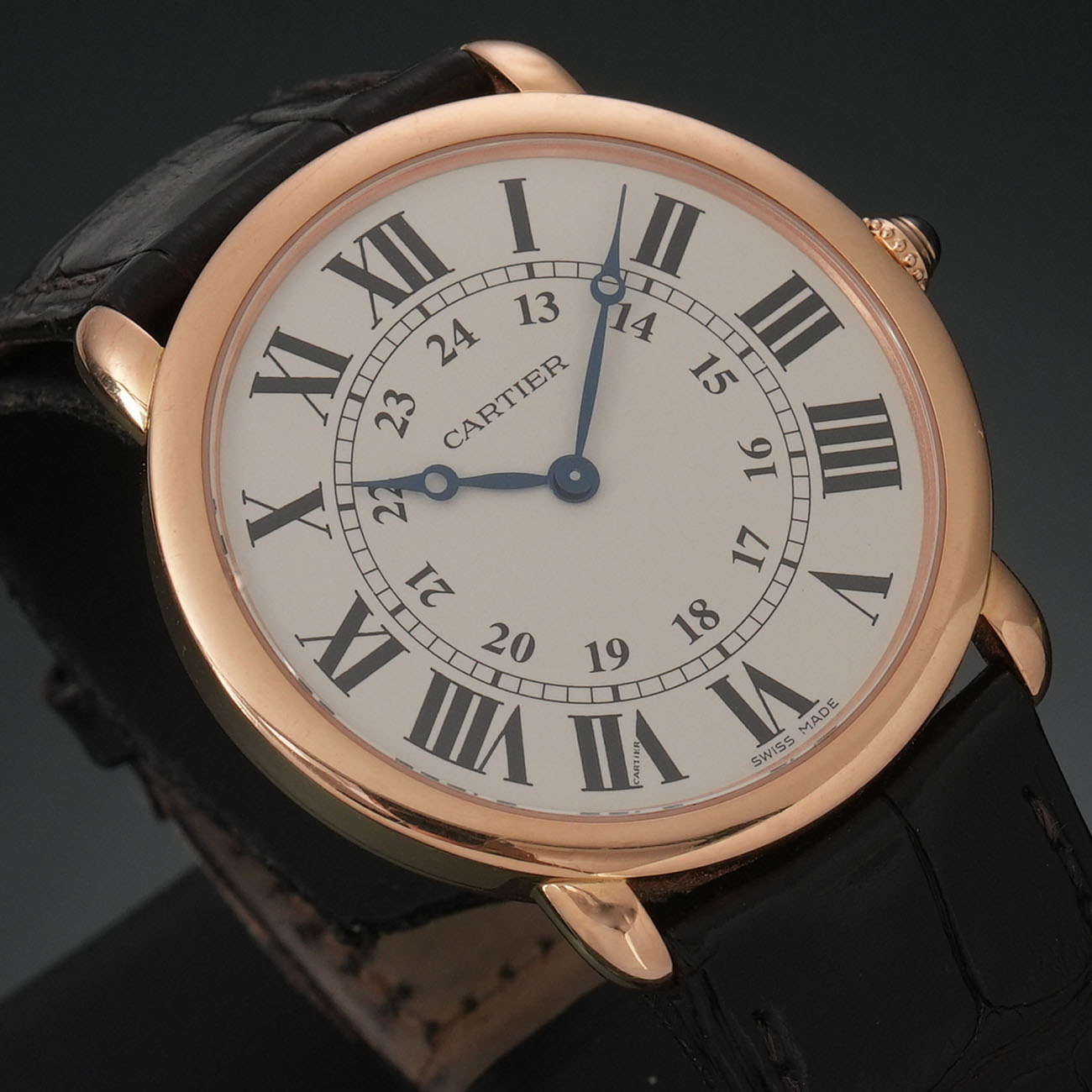 CARTIER(USED)까르띠에 W6800251 롱드 드 까르띠에 골드 워치