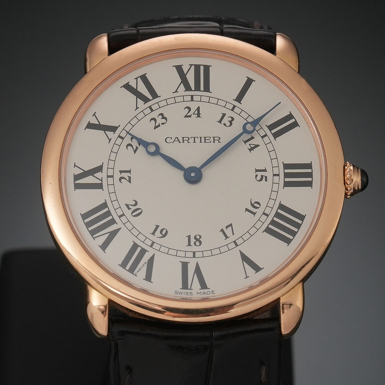 CARTIER(USED)까르띠에 W6800251 롱드 드 까르띠에 골드 워치