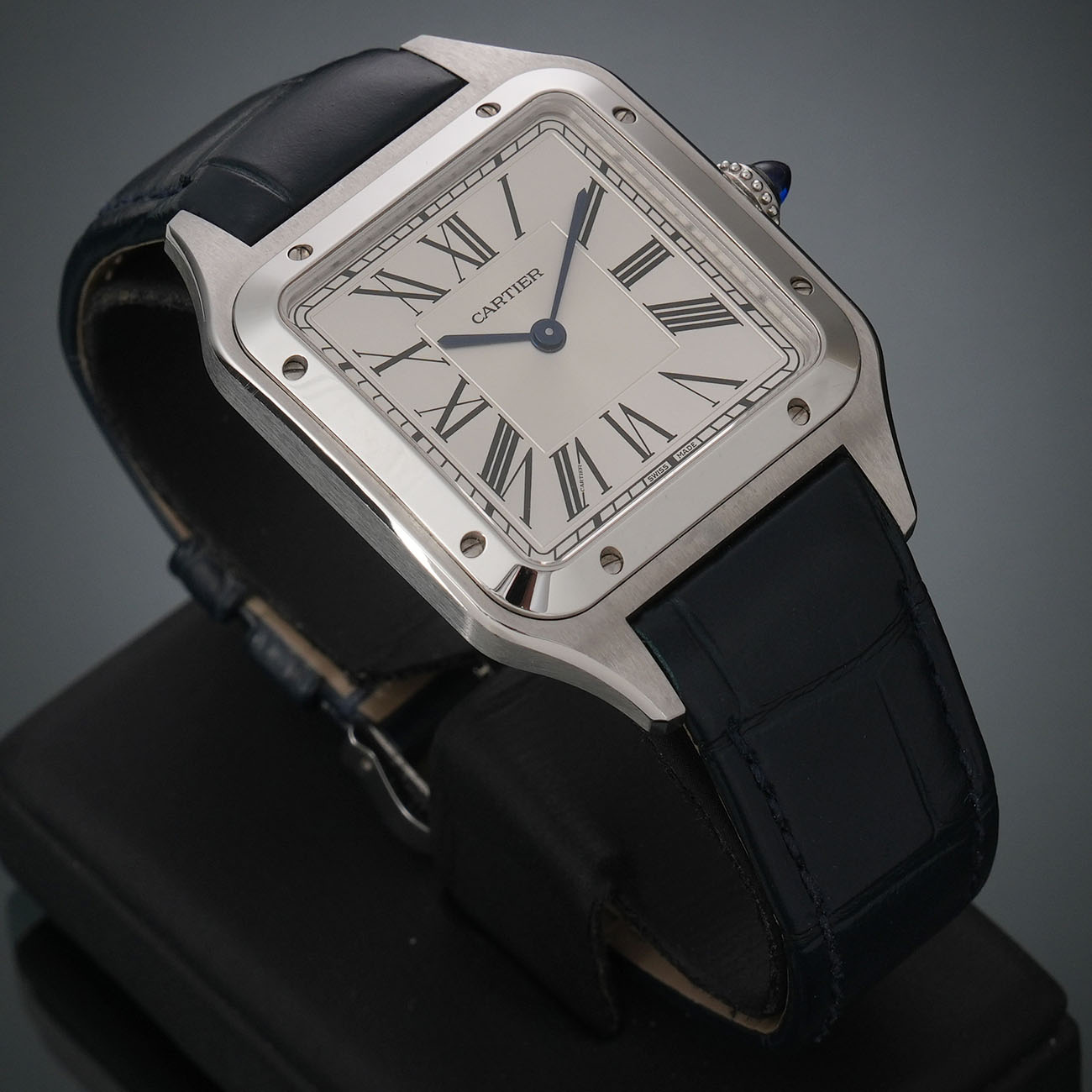 CARTIER(USED)까르띠에 산토스 뒤몽 스틸 라지