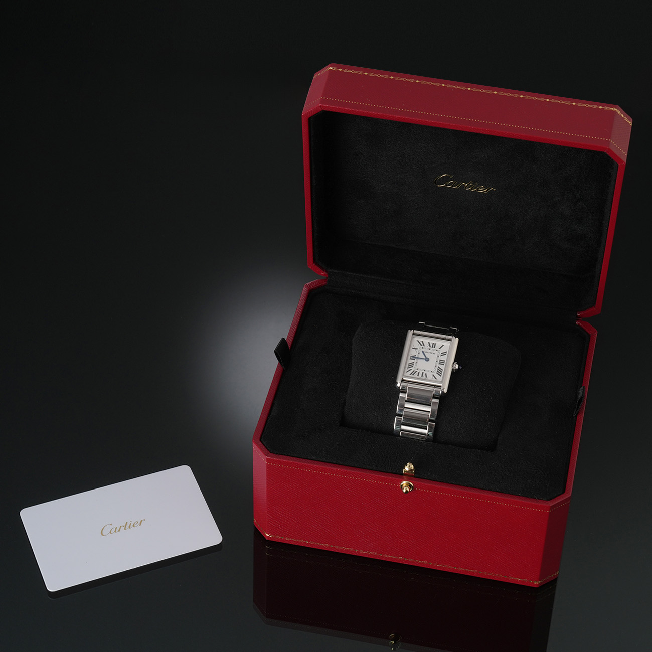 CARTIER(USED)까르띠에 탱크 머스트 라지 스틸 WSTA0052