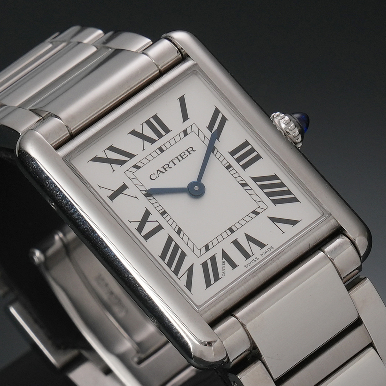 CARTIER(USED)까르띠에 탱크 머스트 라지 스틸 WSTA0052