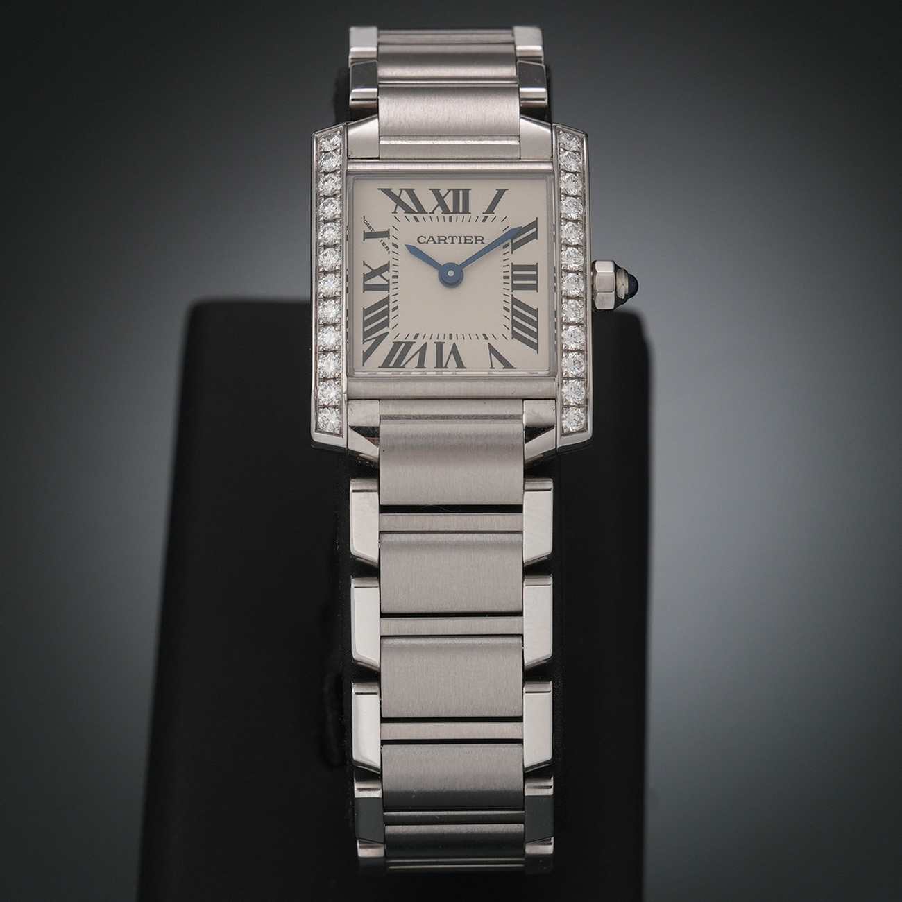 CARTIER(USED)까르띠에 탱크 프랑세즈 스몰 다이아 W4TA0008