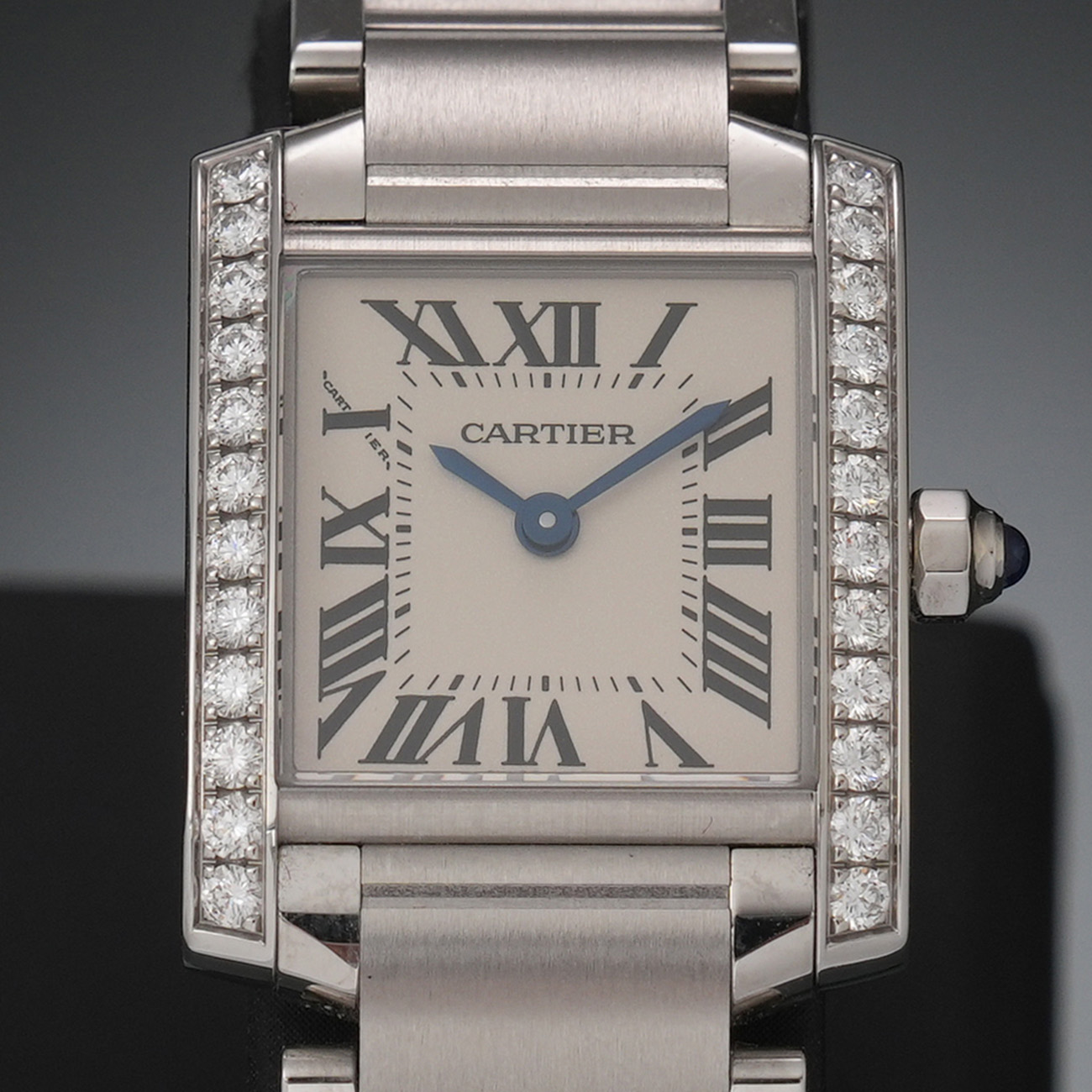 CARTIER(USED)까르띠에 탱크 프랑세즈 스몰 다이아 W4TA0008