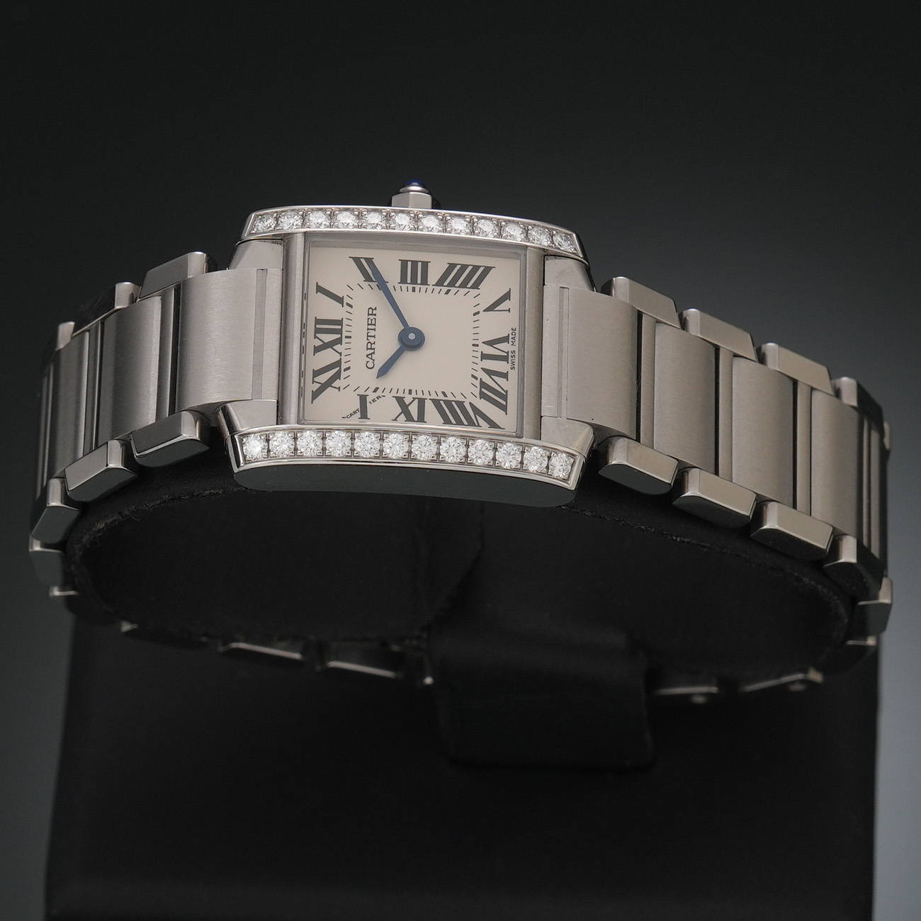 CARTIER(USED)까르띠에 탱크 프랑세즈 스몰 다이아 W4TA0008