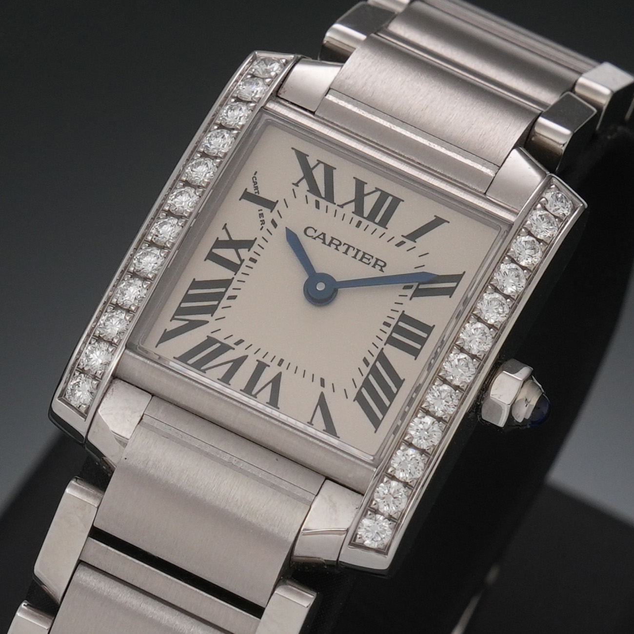 CARTIER(USED)까르띠에 탱크 프랑세즈 스몰 다이아 W4TA0008