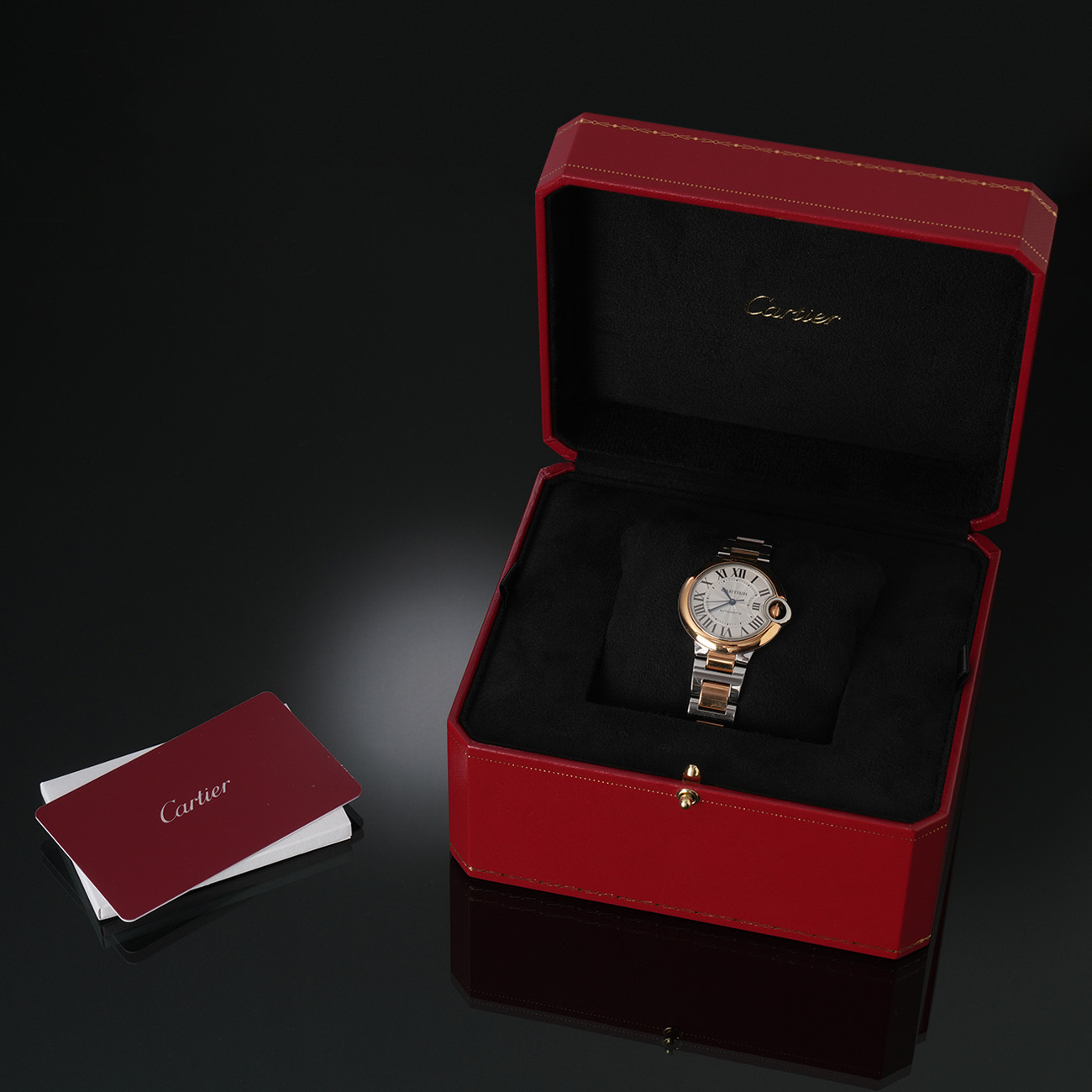 CARTIER(USED)까르띠에 발롱블루 33 오토 콤비 W2BB0032