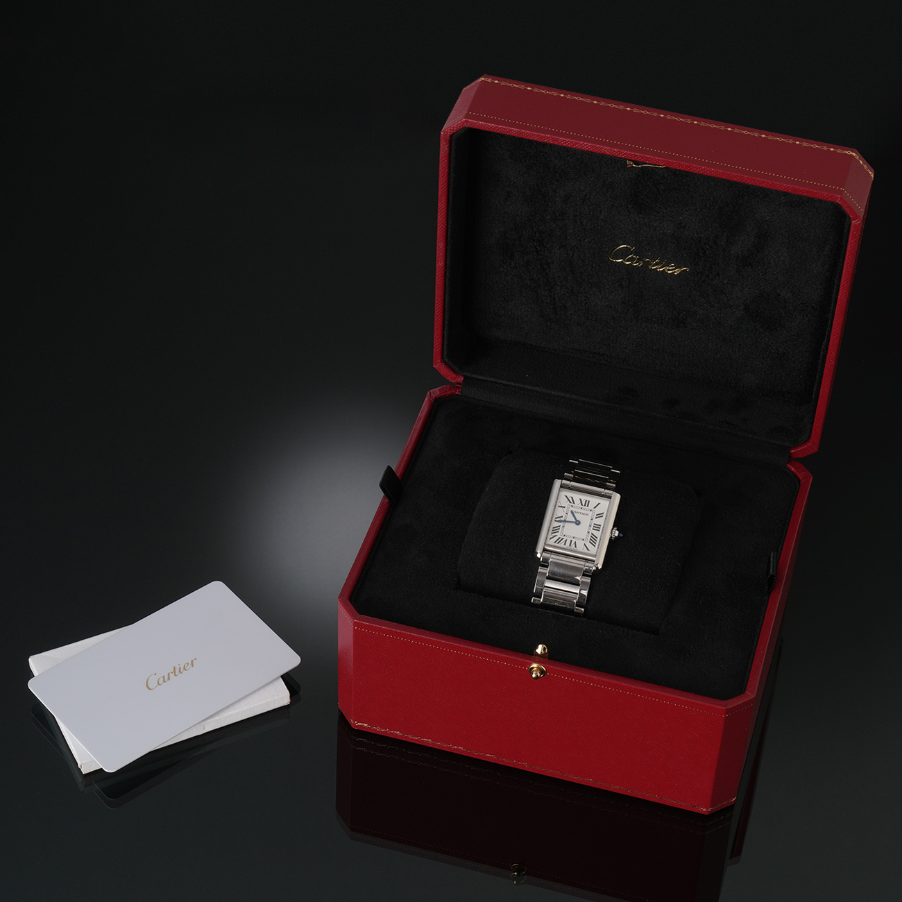 CARTIER(USED)까르띠에 탱크 머스트 라지 스틸 WSTA0052