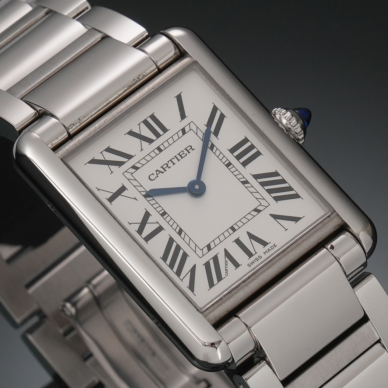 CARTIER(USED)까르띠에 탱크 머스트 라지 스틸 WSTA0052
