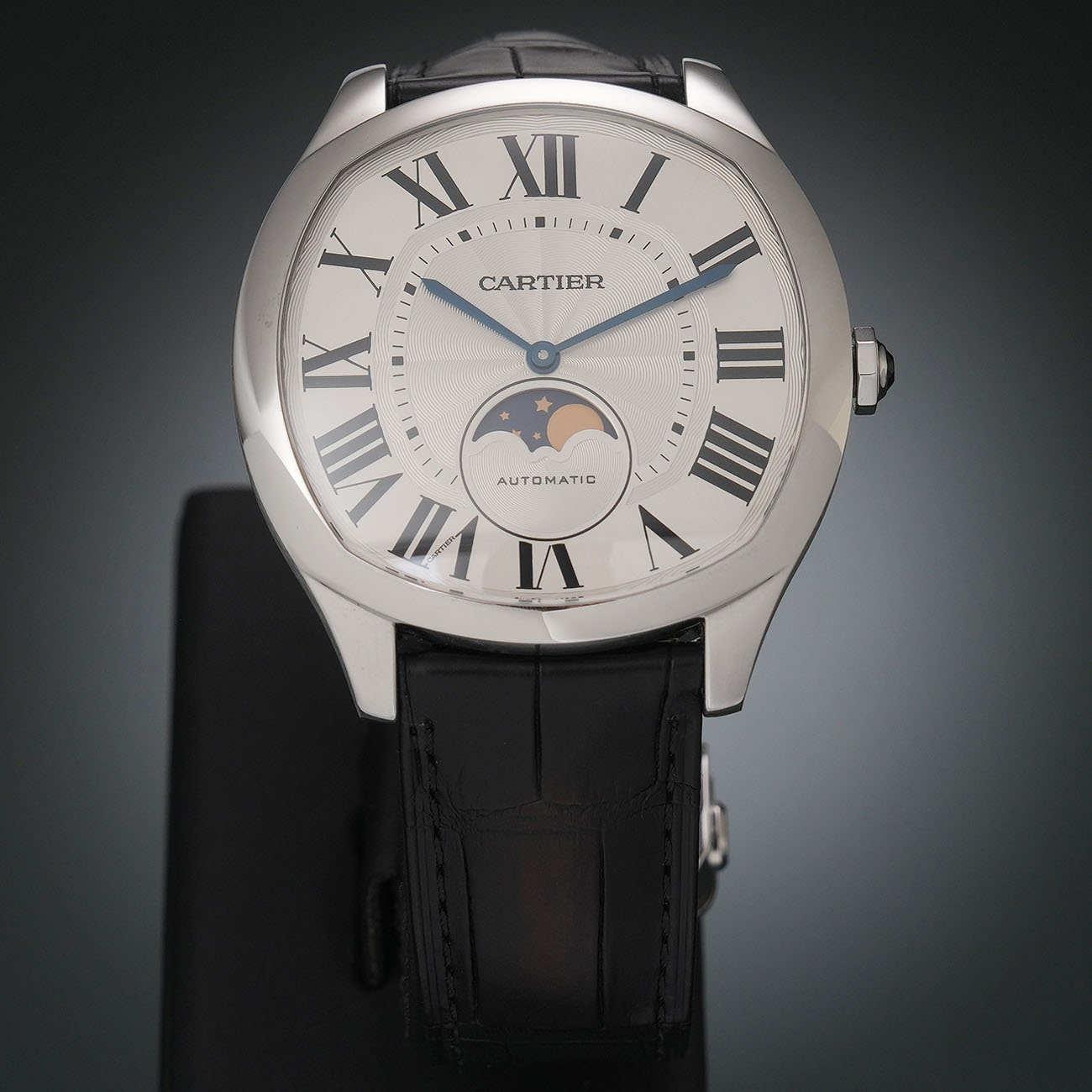 CARTIER(USED)까르띠에 드라이브 라지 문페이즈 WSNM0017