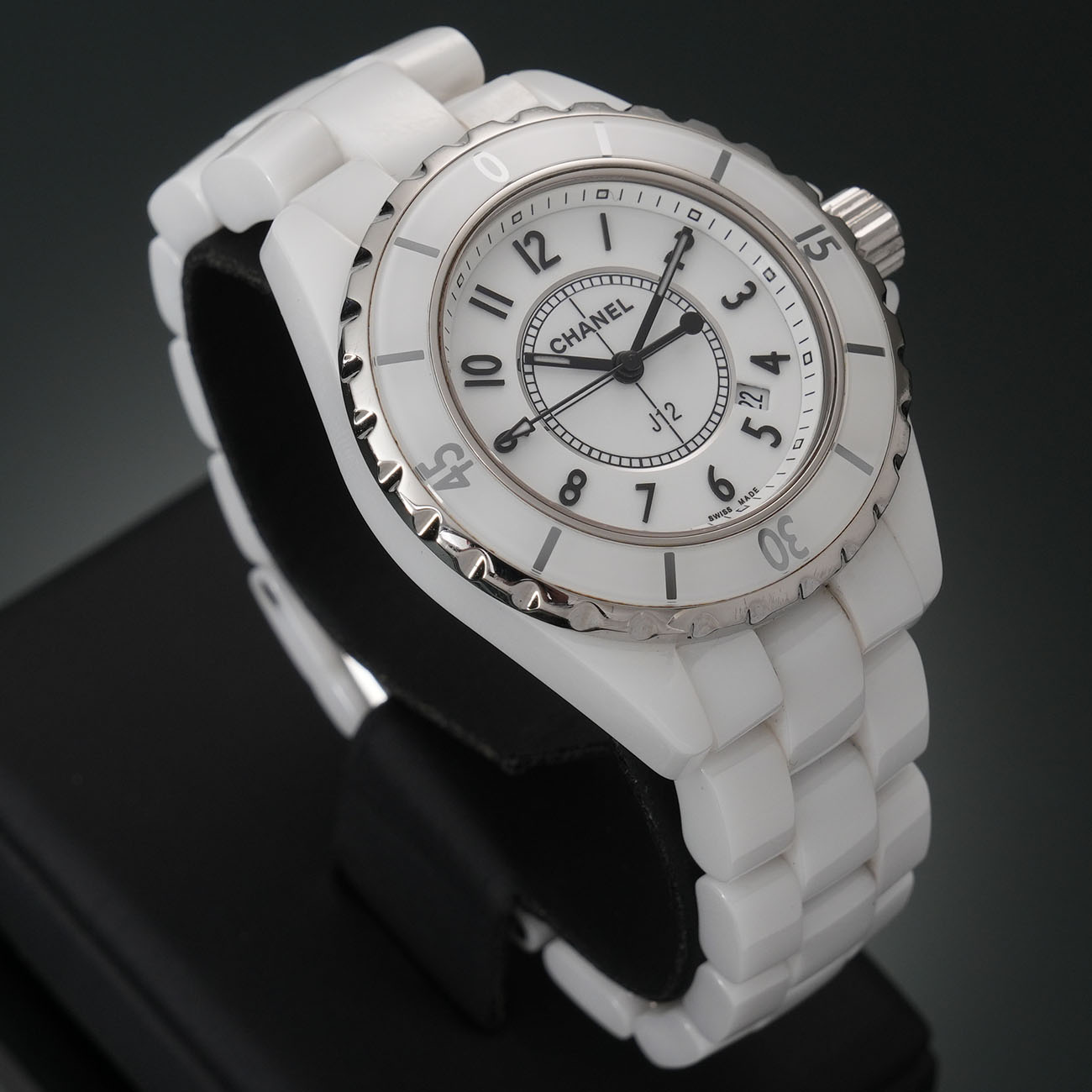 CHANEL(USED)샤넬 화이트세라믹 J12 워치 쿼츠 33mm H0968