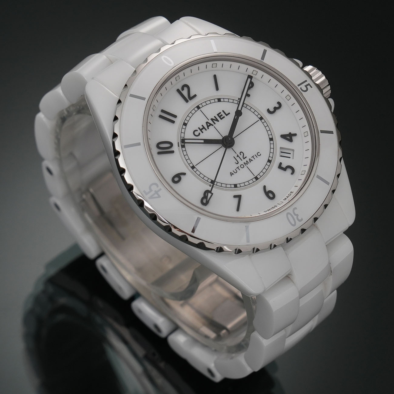 CHANEL(USED)샤넬 J12 칼리버 12.1 화이트 세라믹 오토매틱