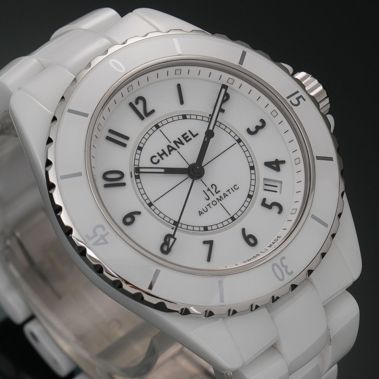 CHANEL(USED)샤넬 J12 칼리버 12.1 화이트 세라믹 오토매틱