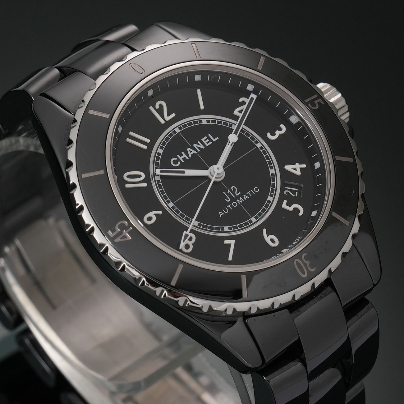 CHANEL(USED)샤넬 J12 칼리버 12.1 블랙 세라믹 오토매틱