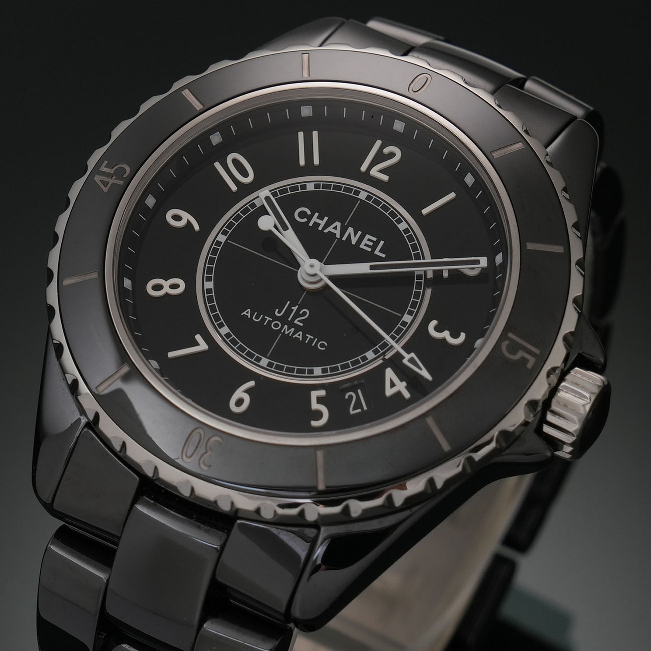 CHANEL(USED)샤넬 J12 칼리버 12.1 블랙 세라믹 오토매틱