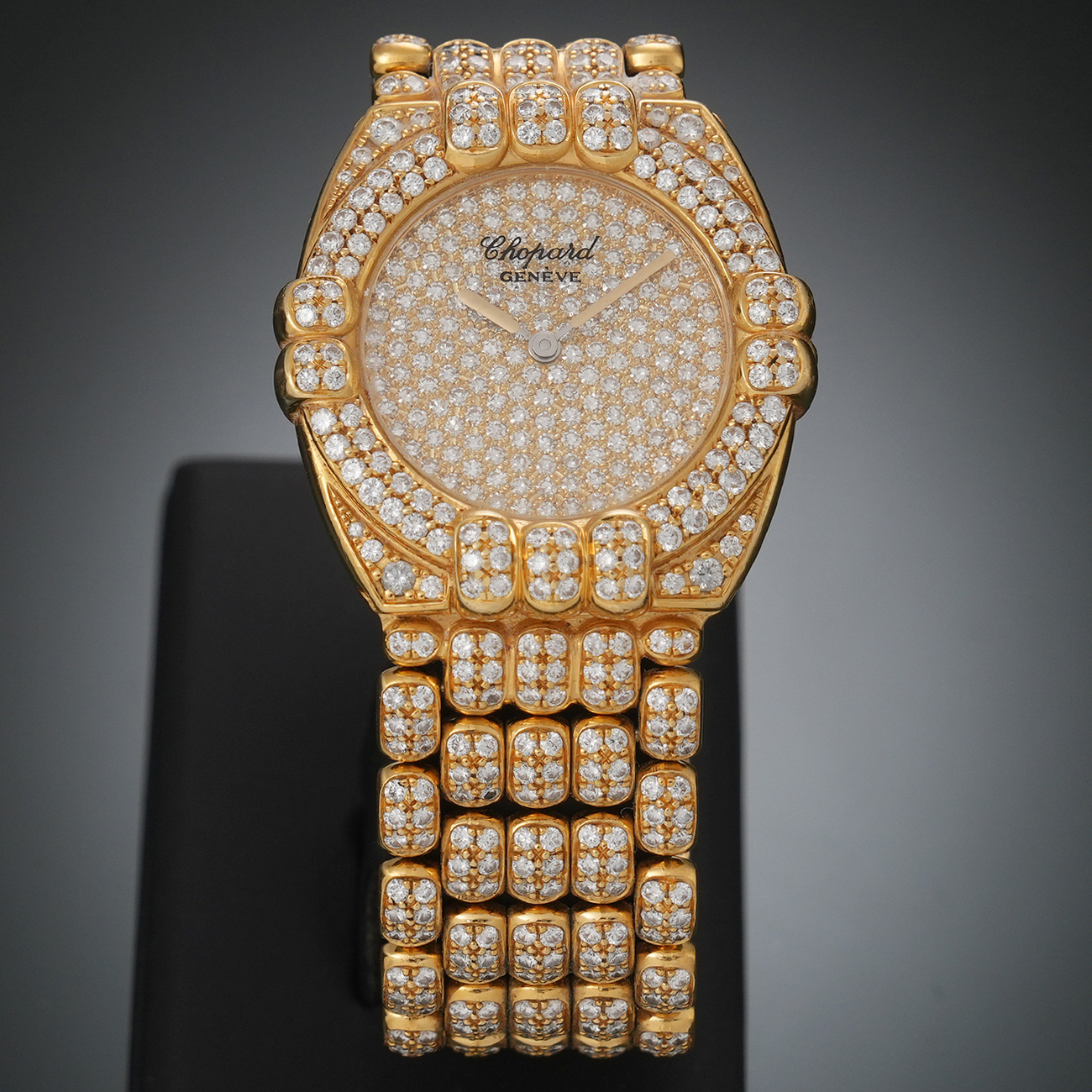 CHOPARD(USED)쇼파드 게슈타트 다이아 골드 워치 332928