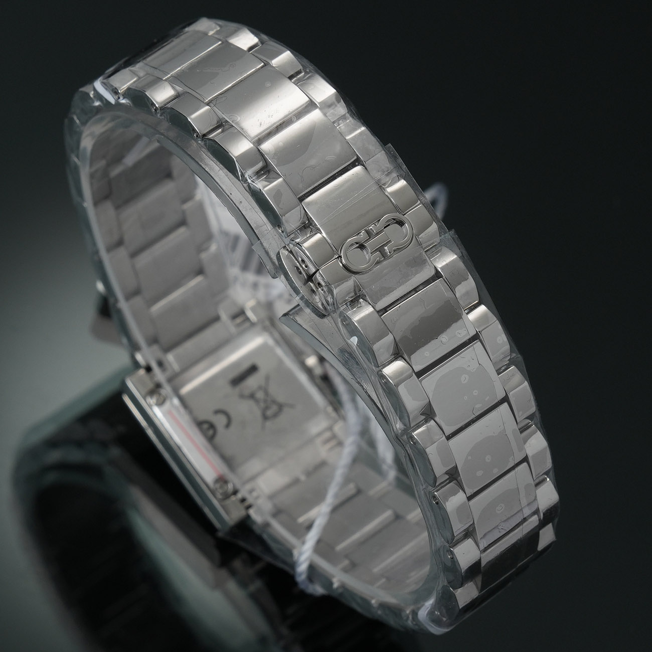 FERRAGAMO(USED)페라가모 스퀘어 스틸 워치 SFYC005